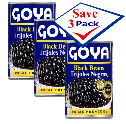 Goya  Black Beans 15.5 OZ Pack of 3
